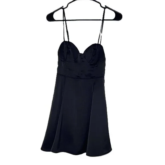 Urban Outfitters Black Orion Bustier Mini Dress - Size XS - Picture 9 of 12